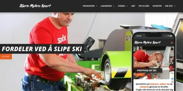 Nettsiden til Bjørn Myhre Sport