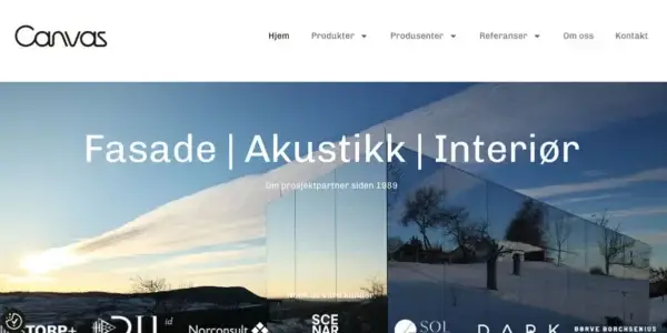 Nettsiden til Canvas