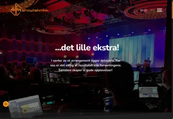Nettsiden til Showteknikk