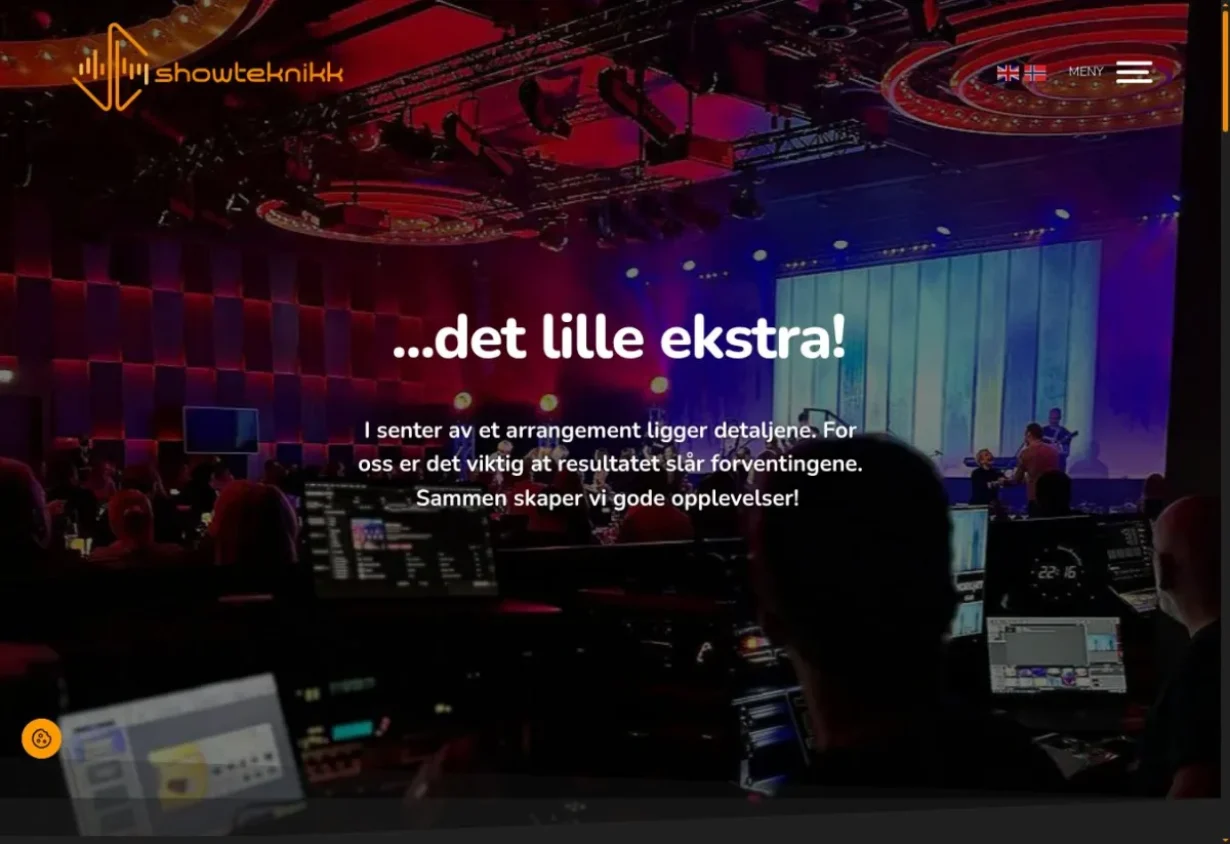 Nettsiden til Showteknikk
